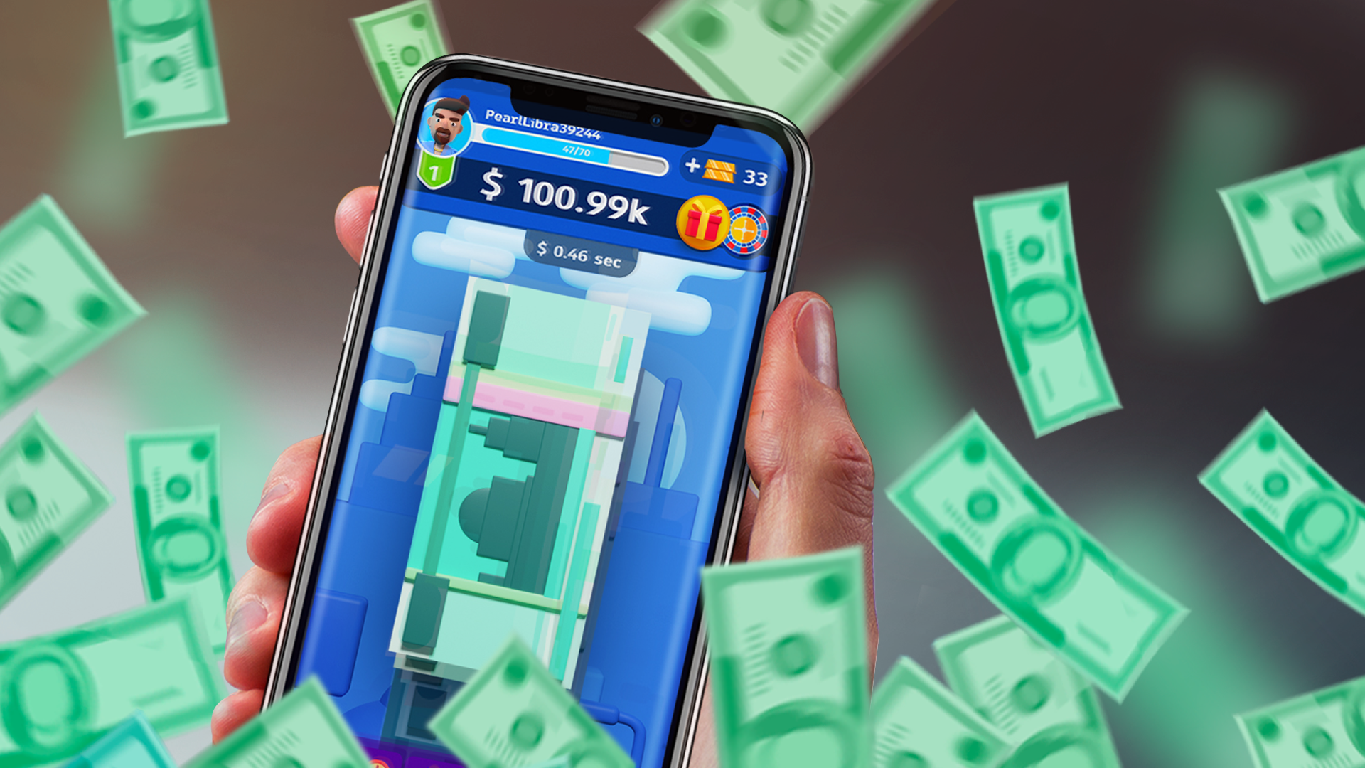 اسکرین شات 1 بازی Money cash clicker