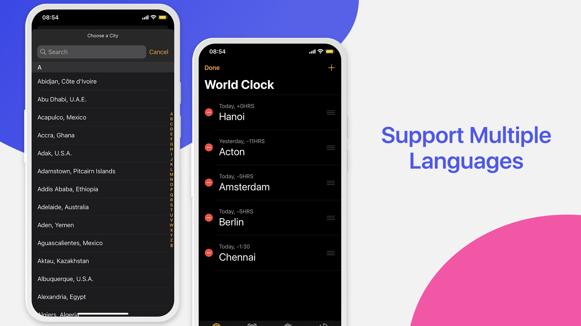 اسکرین شات 3 برنامه Clock Phone 15, Alarm & Timer
