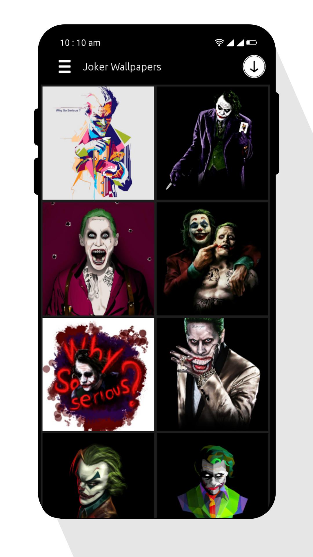 اسکرین شات 1 برنامه Joker Wallpaper
