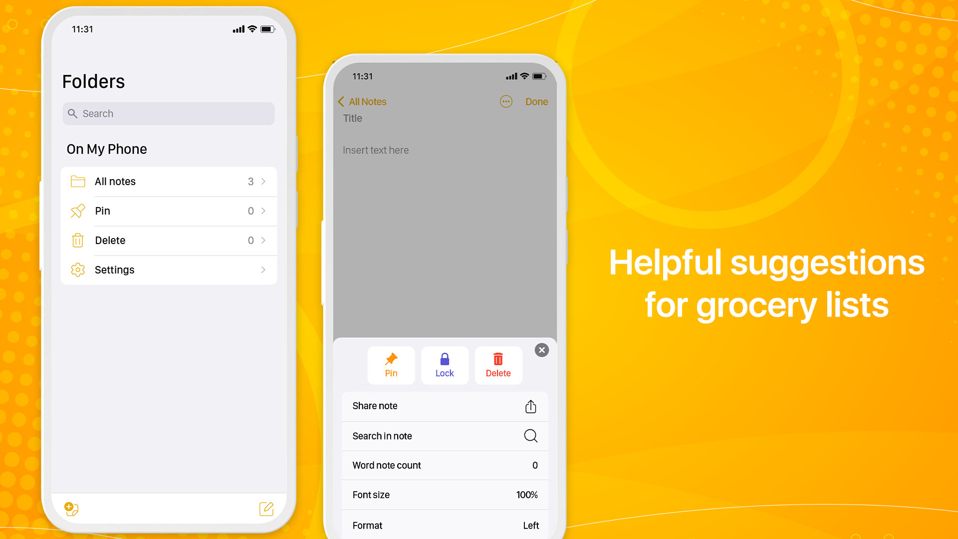 اسکرین شات 3 برنامه Notes Phone 15 - OS 17 Notes