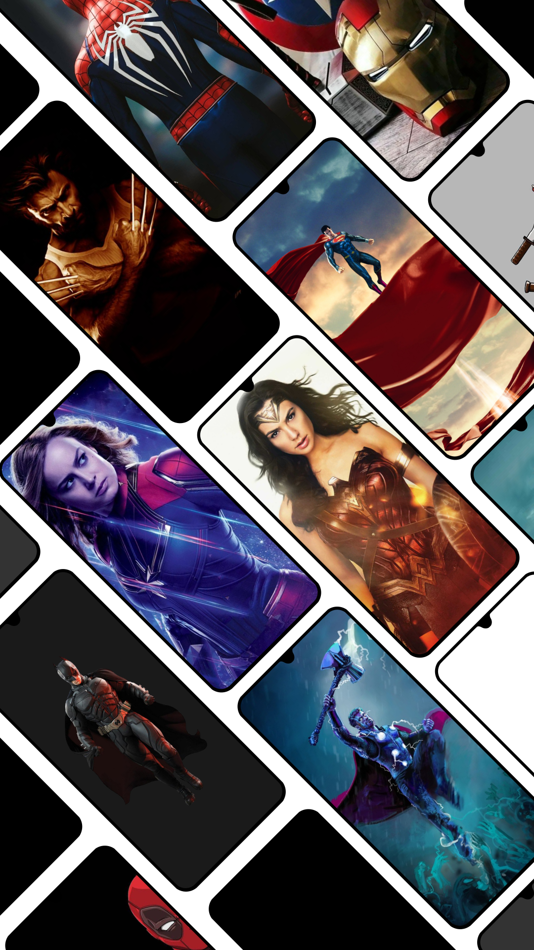 اسکرین شات 1 برنامه Superheroes Wallpapers