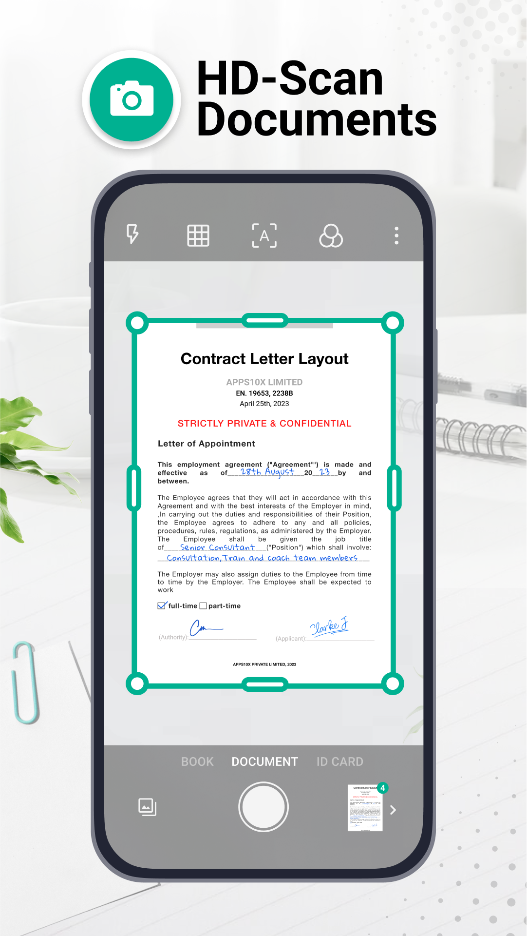 اسکرین شات 2 برنامه SCANit - PDF Scanner App