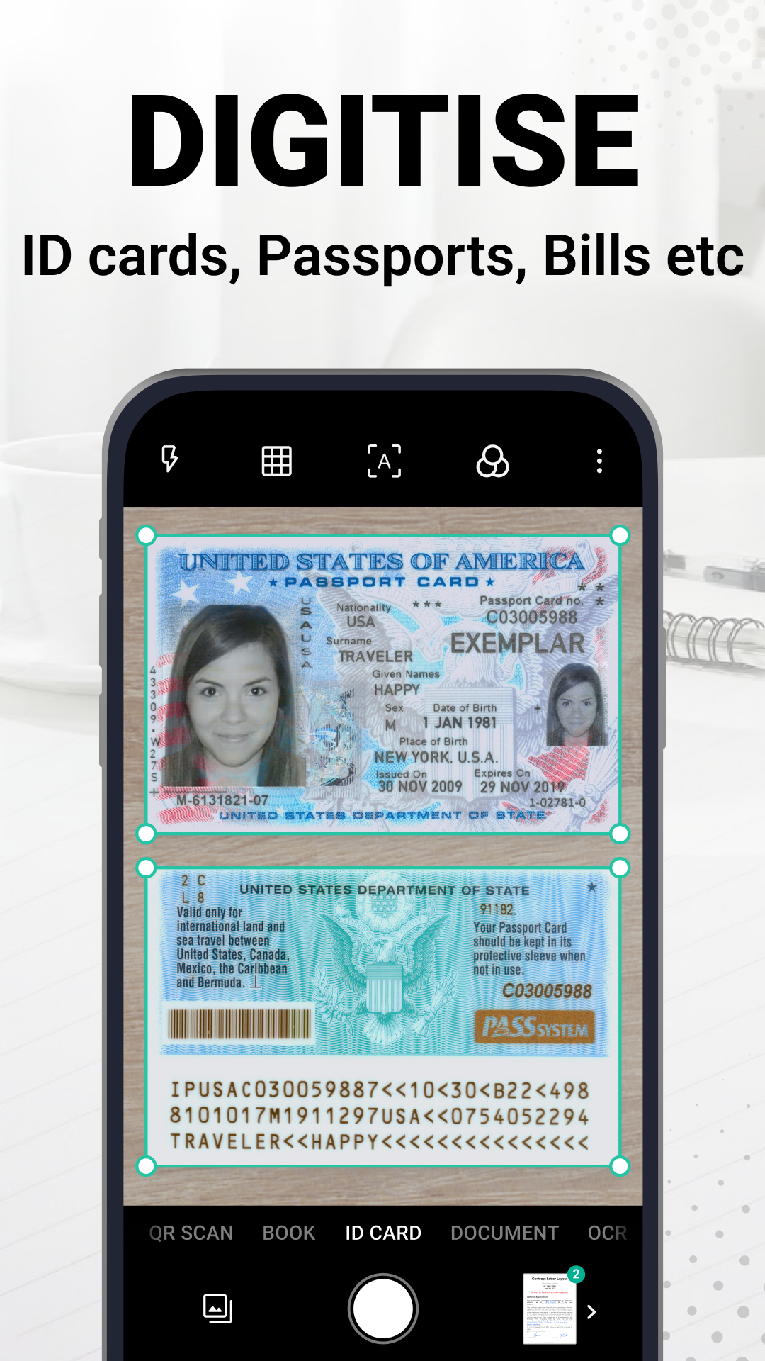 اسکرین شات 2 برنامه Scanit Scanner - Pdf Scanner