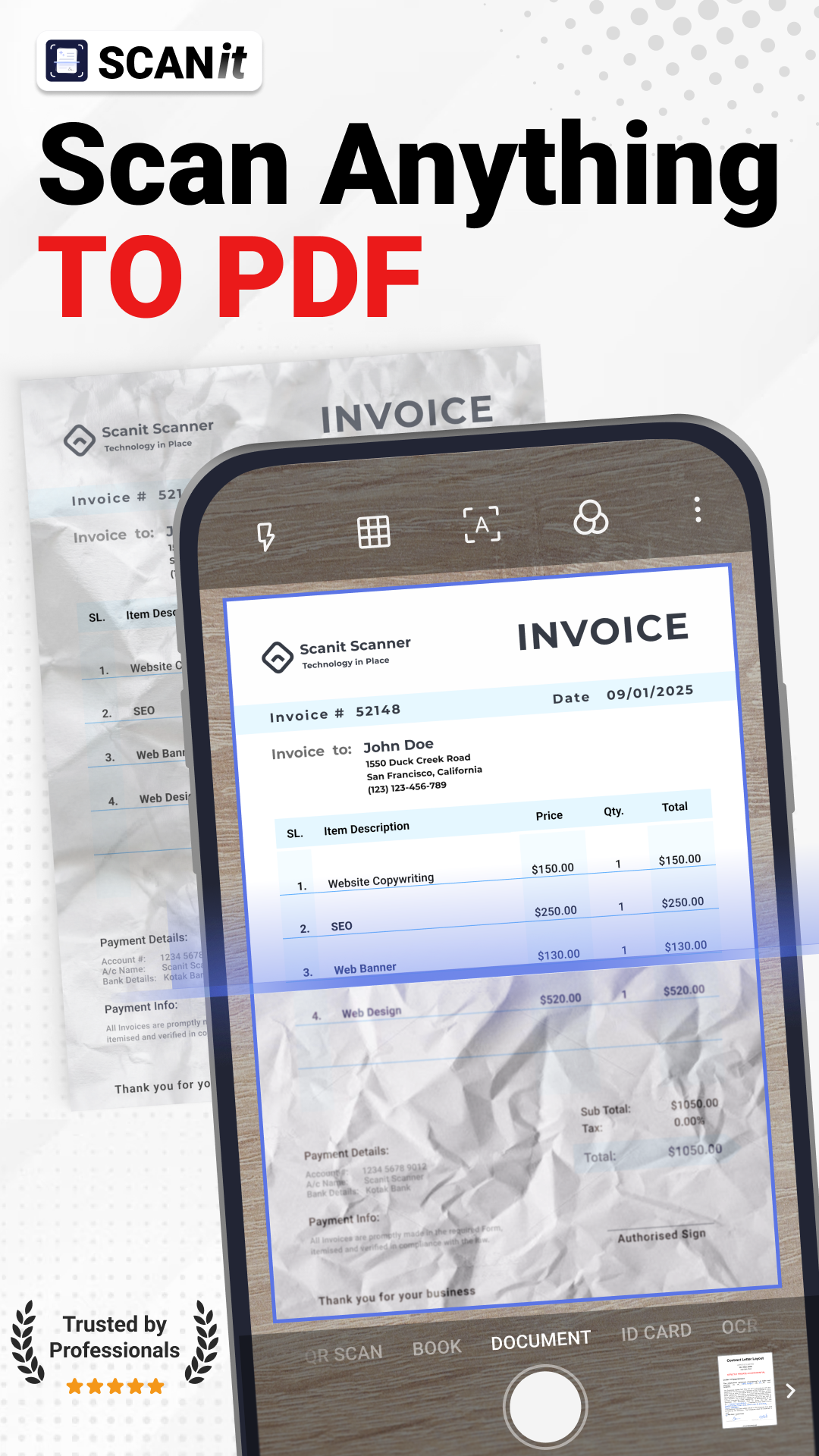 اسکرین شات 1 برنامه Scanit Scanner - Pdf Scanner
