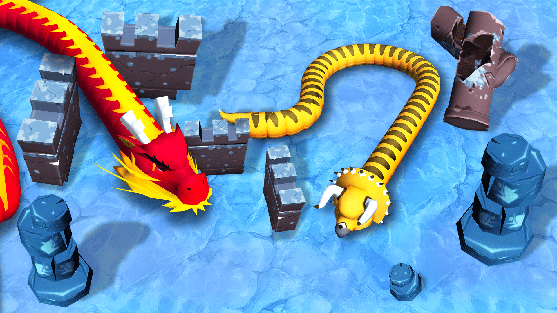 اسکرین شات 6 بازی Slink.io 3D: Fun IO Snake Game