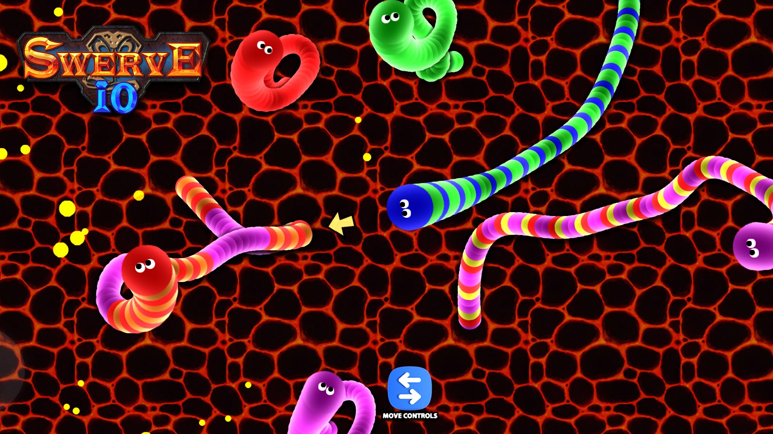 اسکرین شات 3 بازی Swerve.io - Worm Games