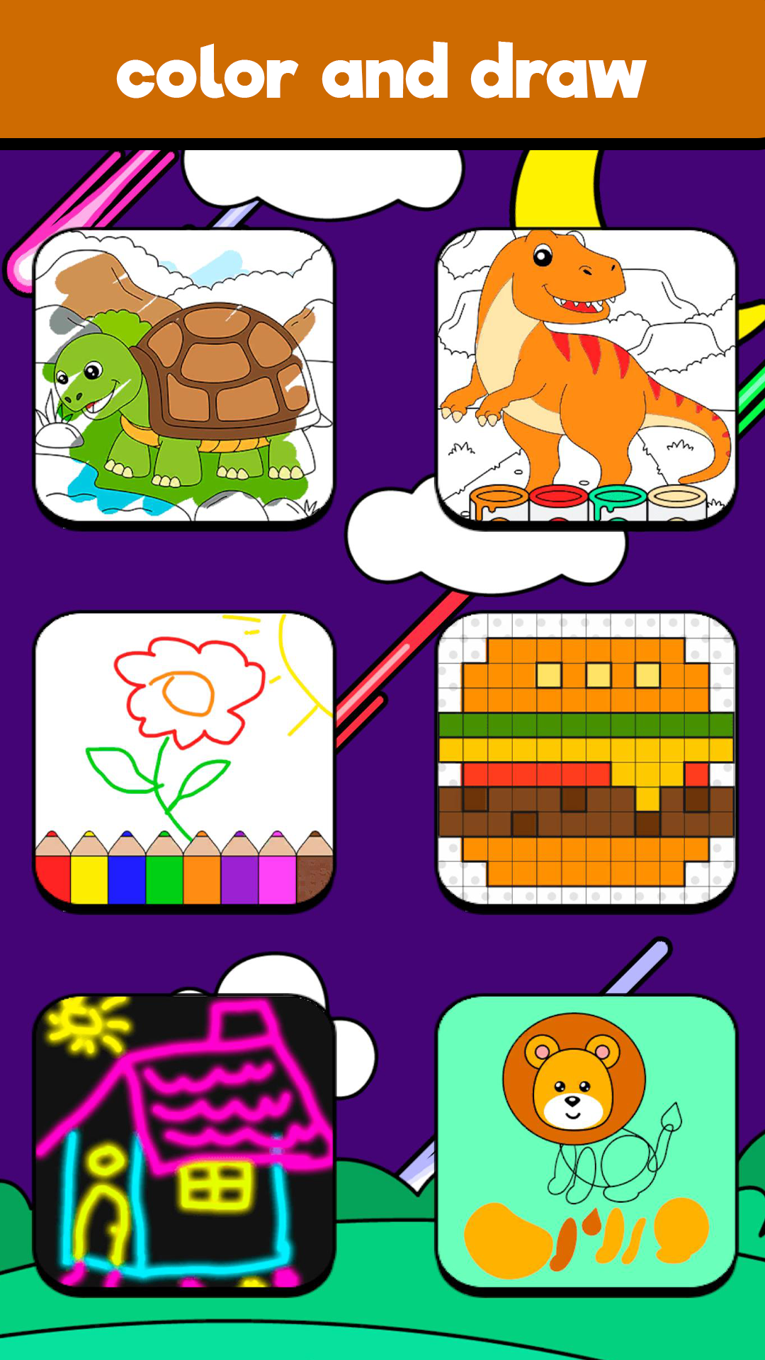 اسکرین شات 8 بازی Colors: Learning and Coloring