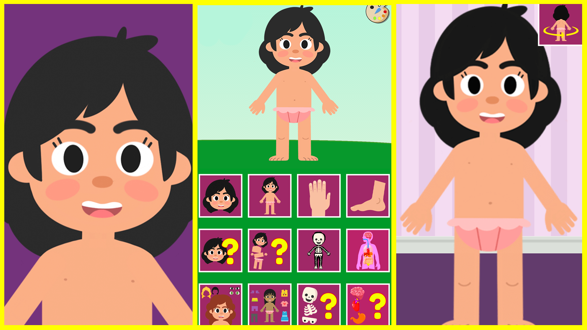 اسکرین شات 1 بازی Body Parts for Kids