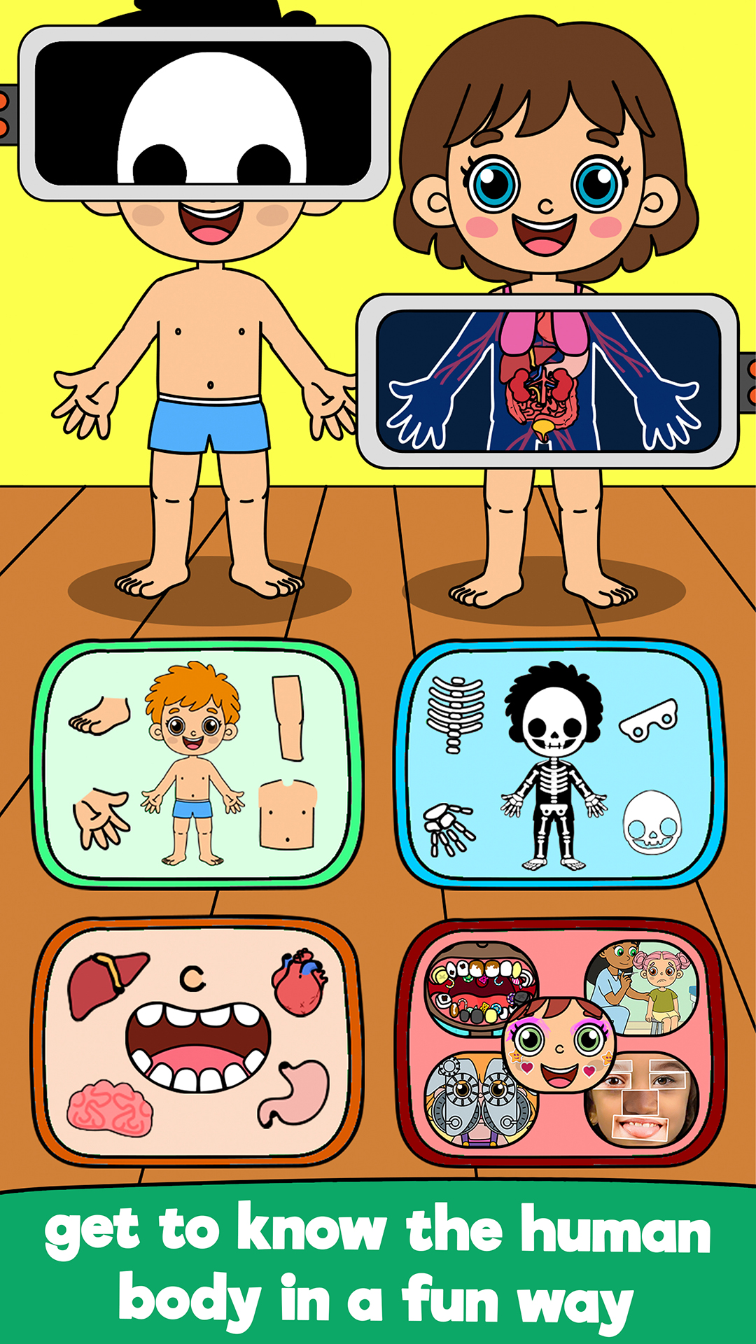 اسکرین شات 1 بازی Body Parts for Kids