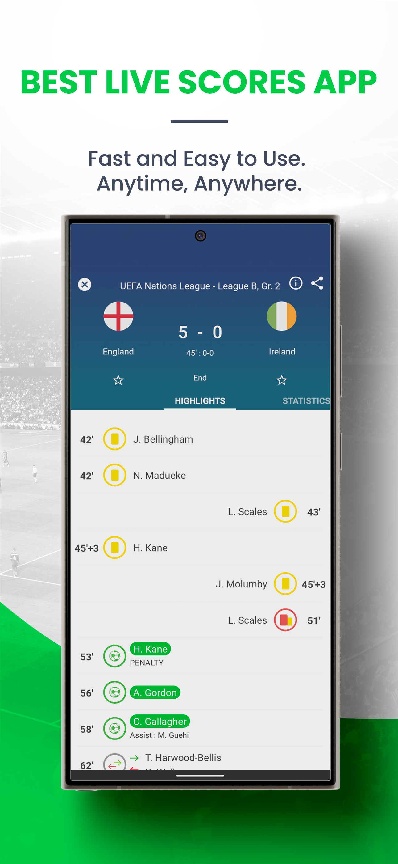 اسکرین شات 1 برنامه Skores - Live Scores