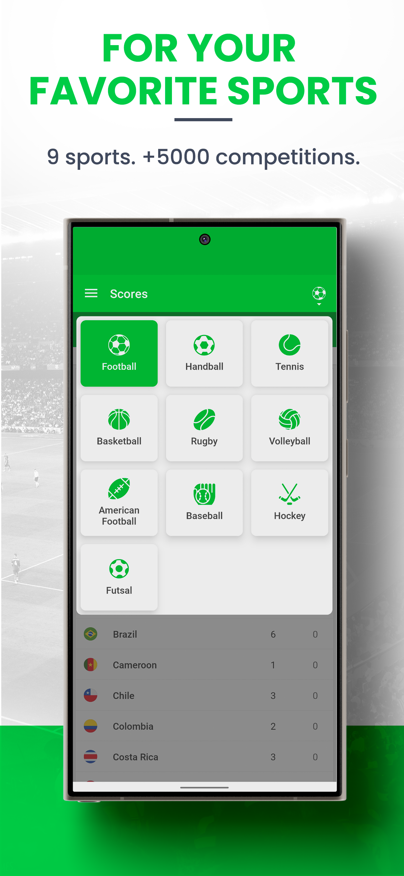 اسکرین شات 2 برنامه Skores - Live Scores