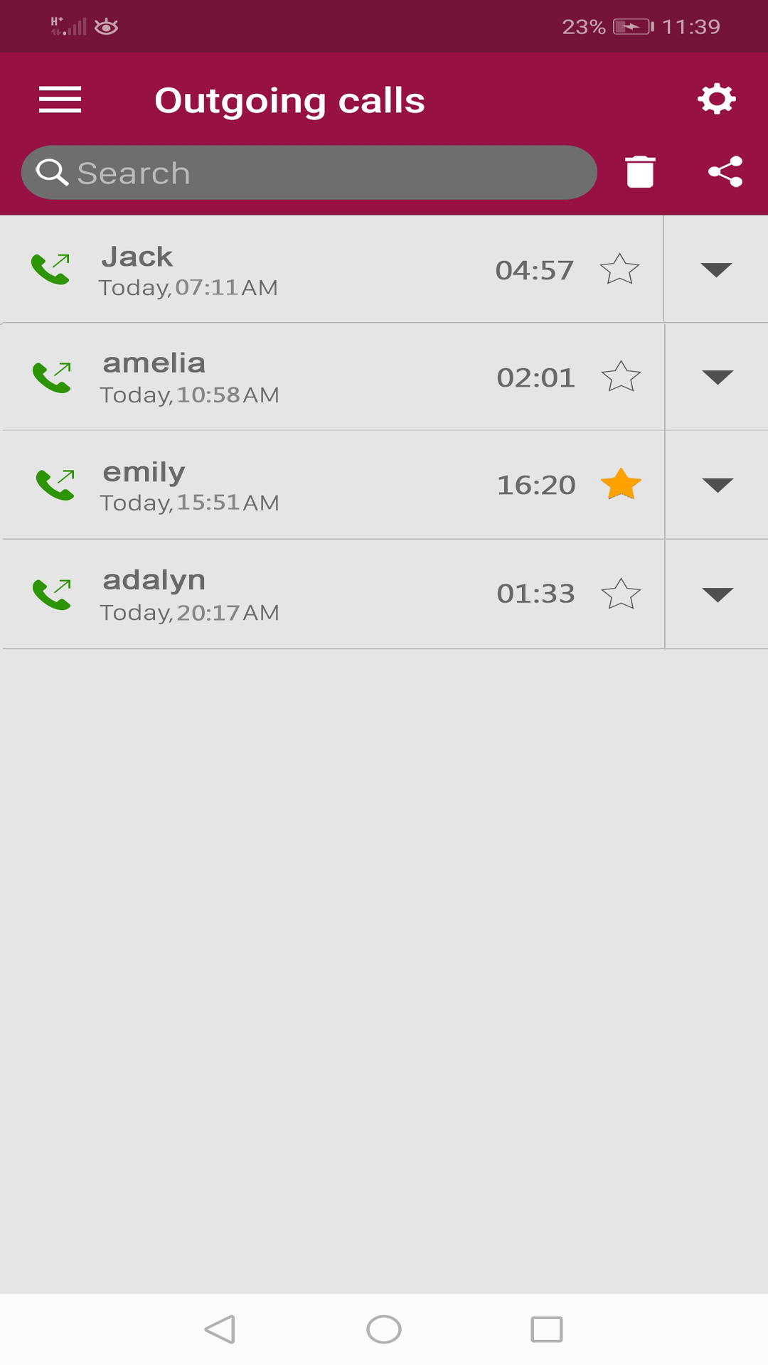اسکرین شات 2 برنامه call recorder 2024