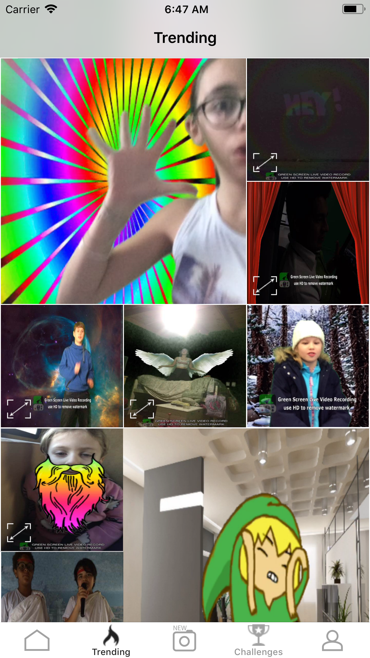 اسکرین شات 8 برنامه Green Screen Live Video Record