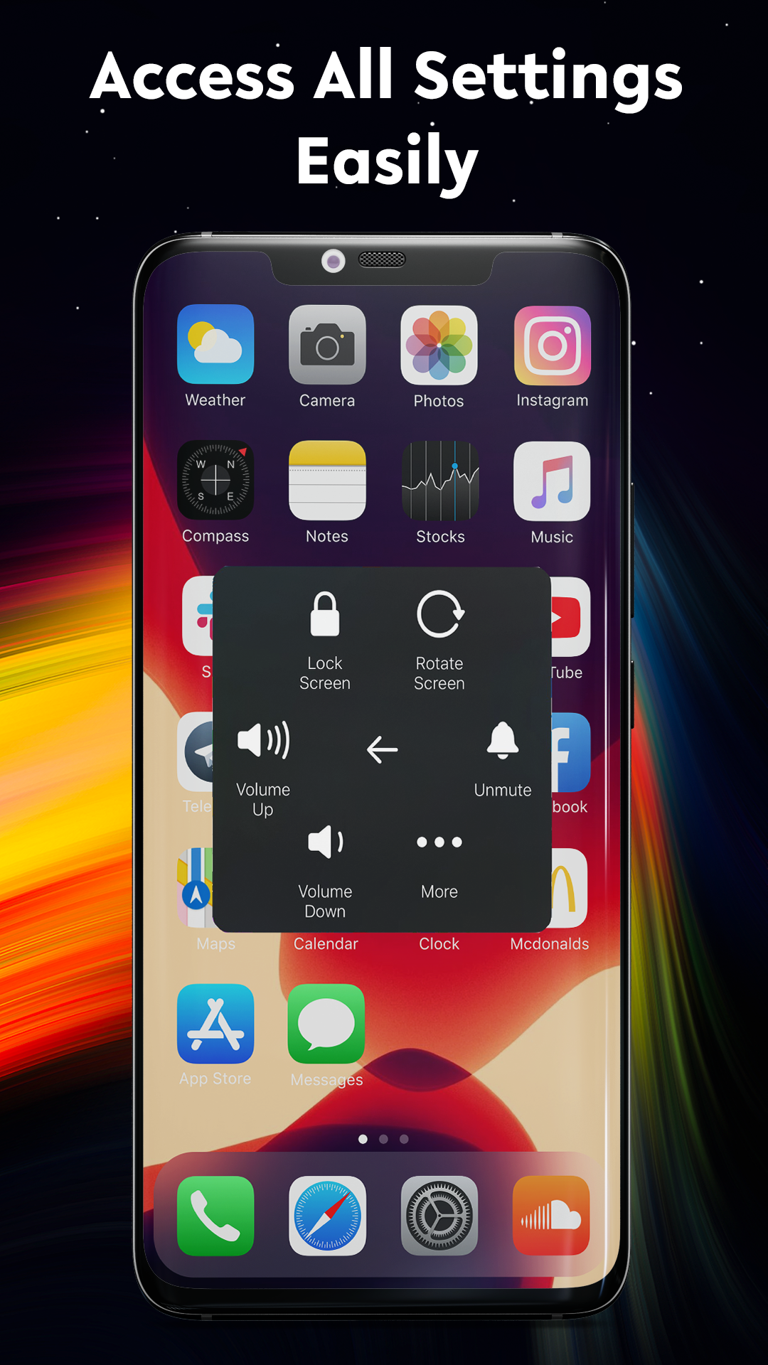 اسکرین شات 2 برنامه Assist Touch OS
