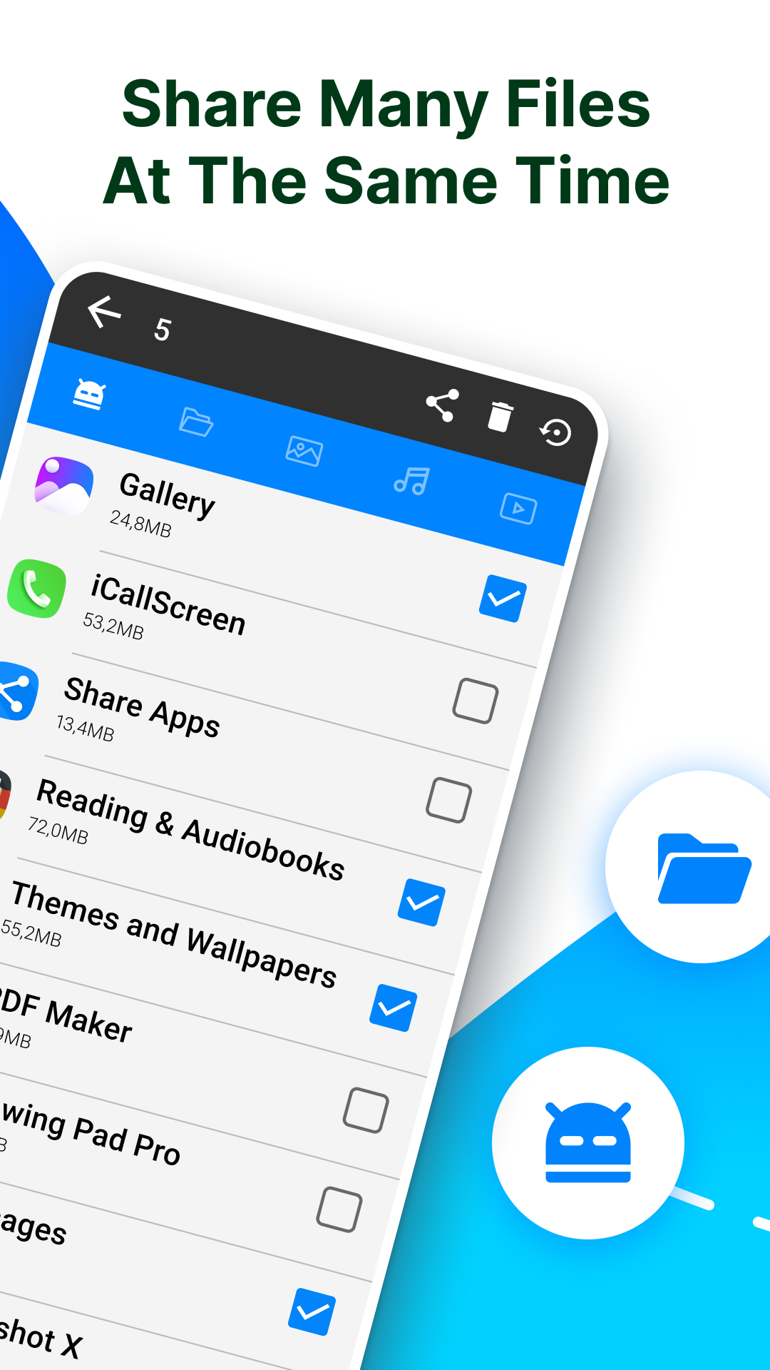 اسکرین شات 2 برنامه Share Apps: APK Share & Backup