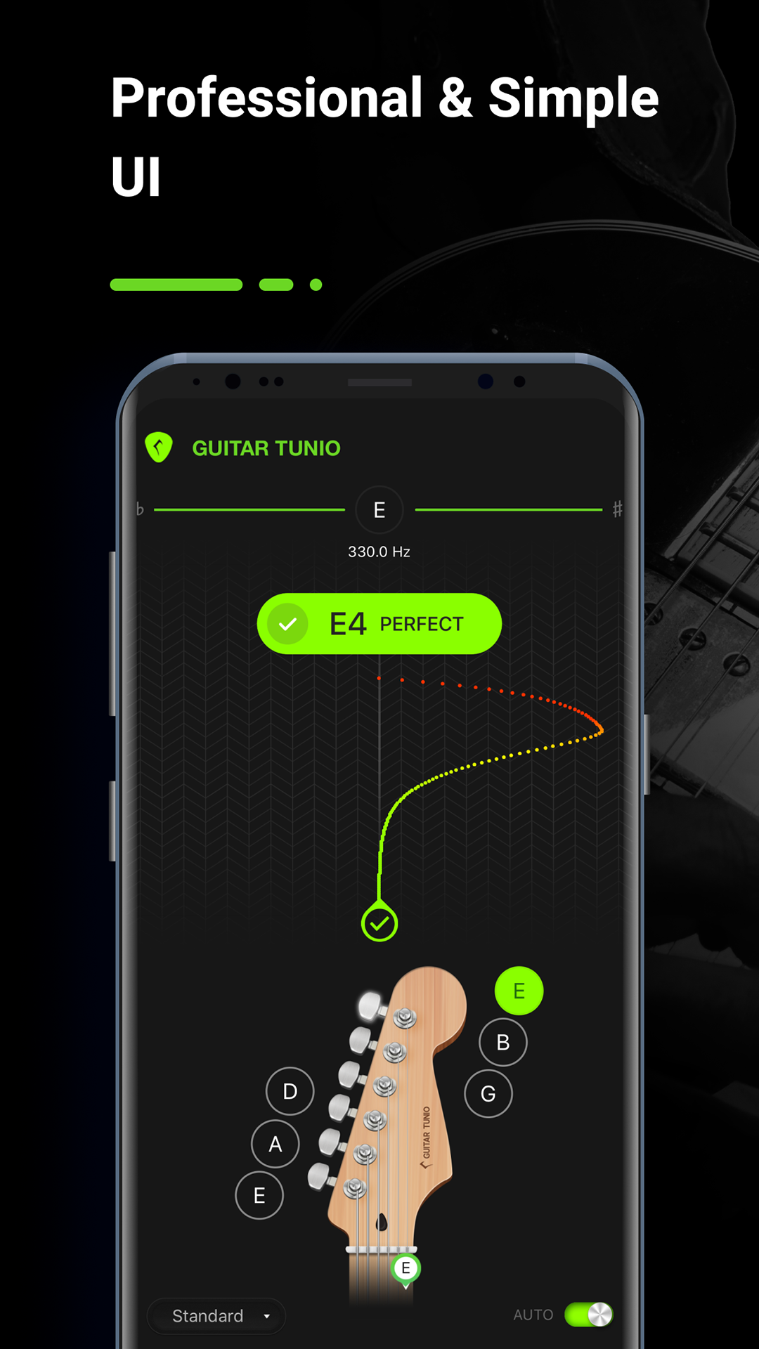 اسکرین شات 8 برنامه Guitar Tuner, GuitarTunio