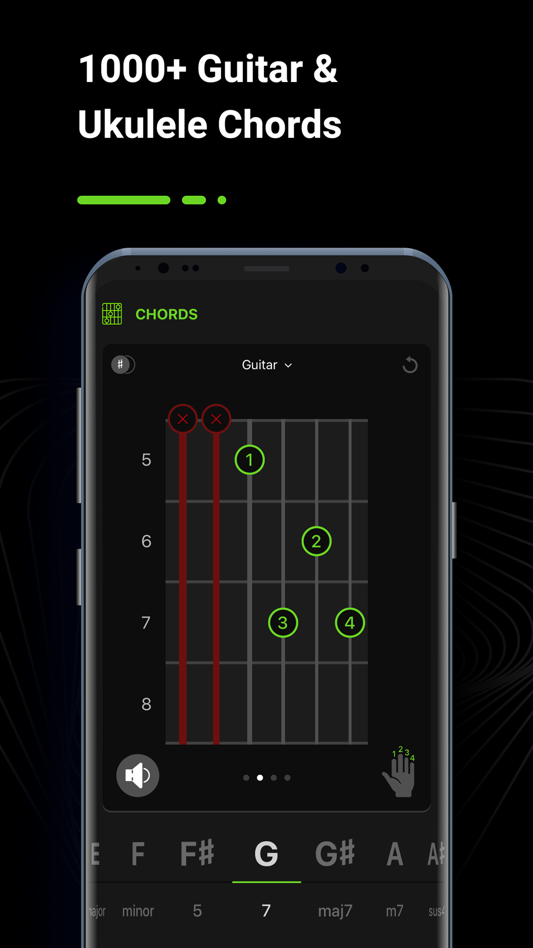 اسکرین شات 4 برنامه Guitar Tuner, GuitarTunio