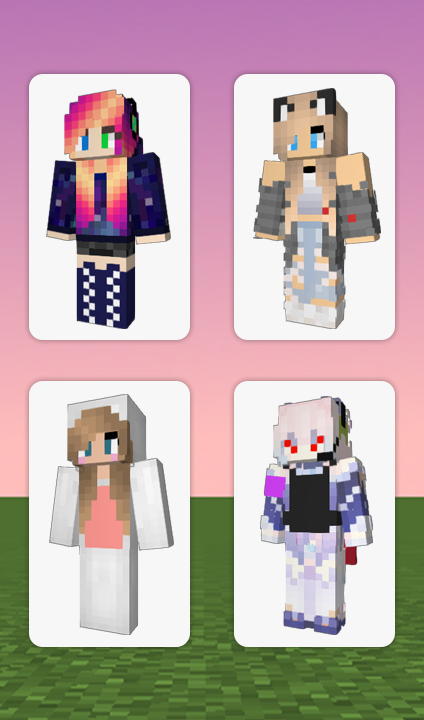 اسکرین شات 8 برنامه Cute Skins Girls for Minecraft