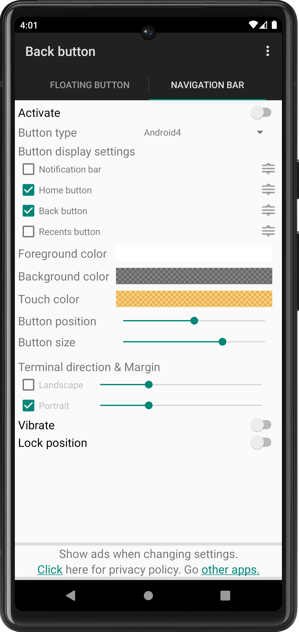 اسکرین شات 3 برنامه Back Button