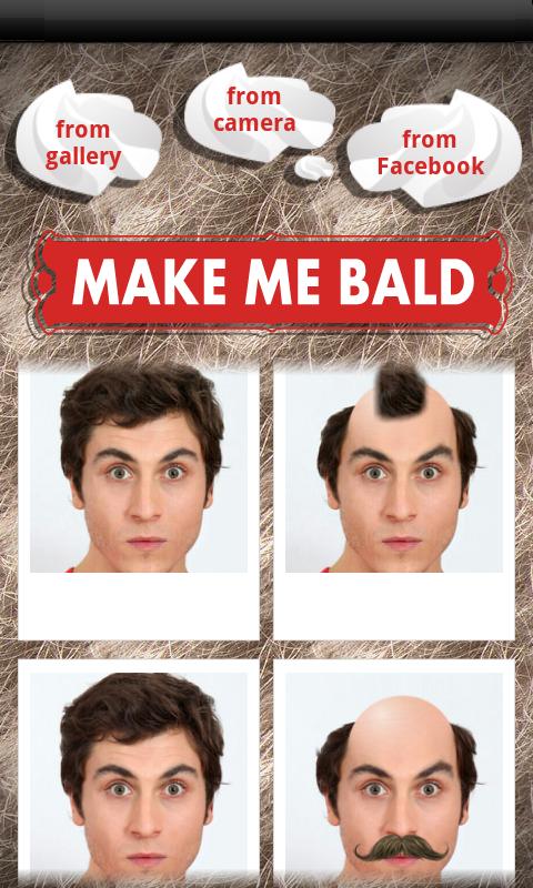 اسکرین شات 1 برنامه Make Me Bald Prank