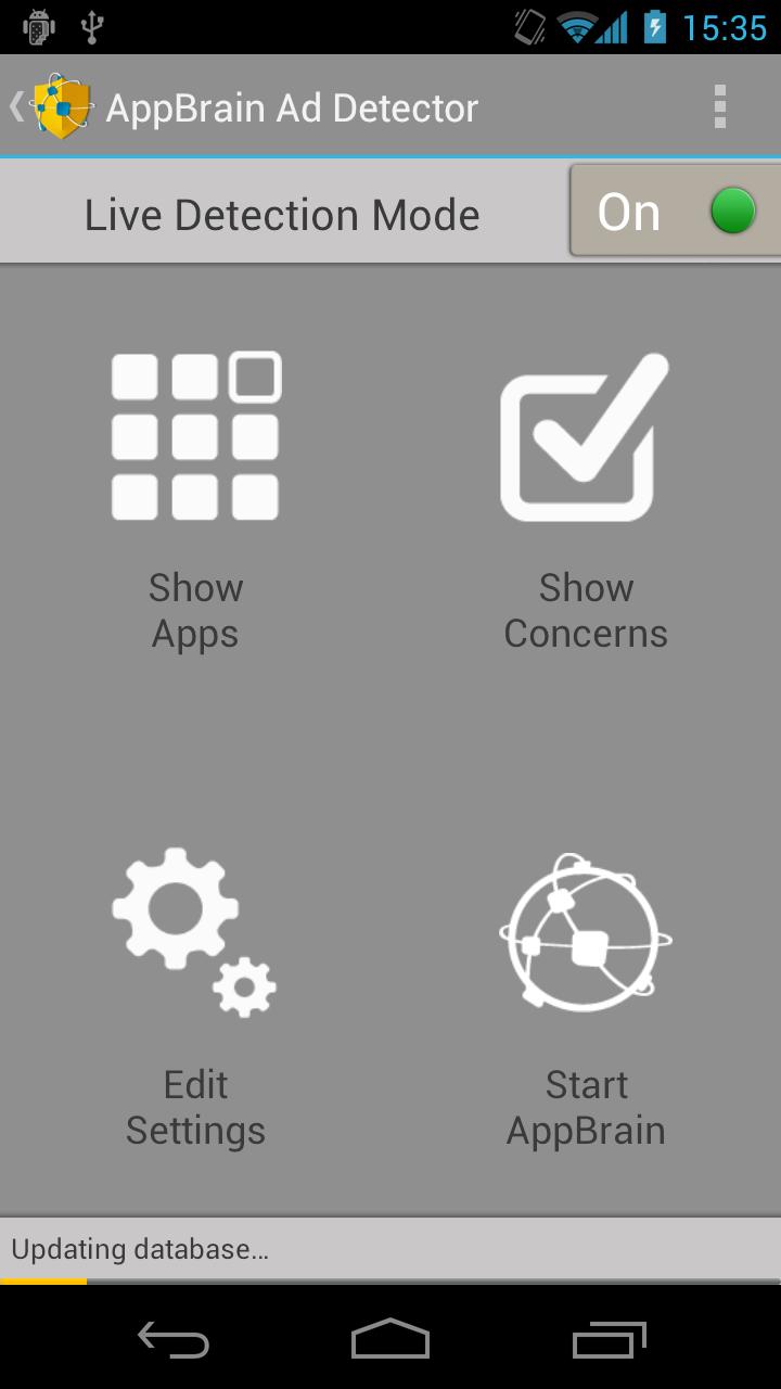 اسکرین شات 1 برنامه AppBrain Ad Detector