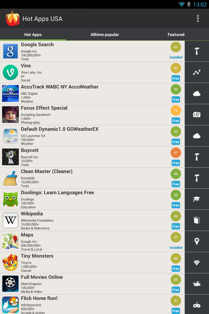 اسکرین شات 3 برنامه Apps We Recommend