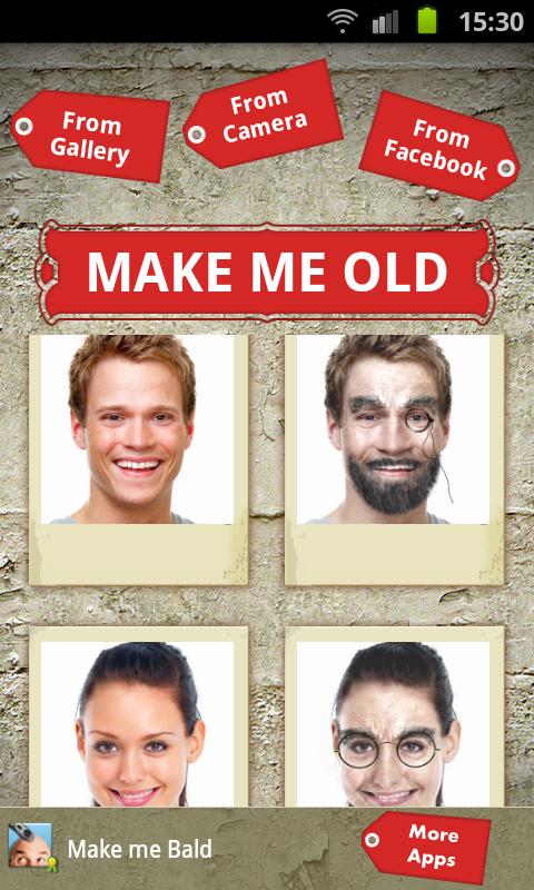 اسکرین شات 1 برنامه Make me Old