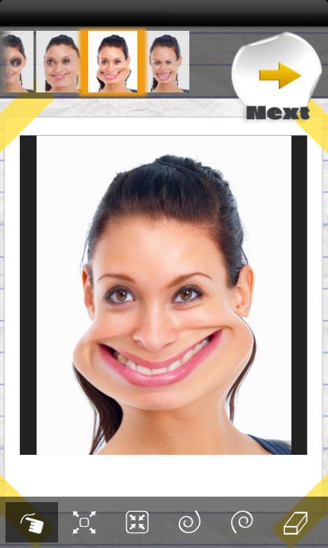 اسکرین شات 3 برنامه Funny Face Effects