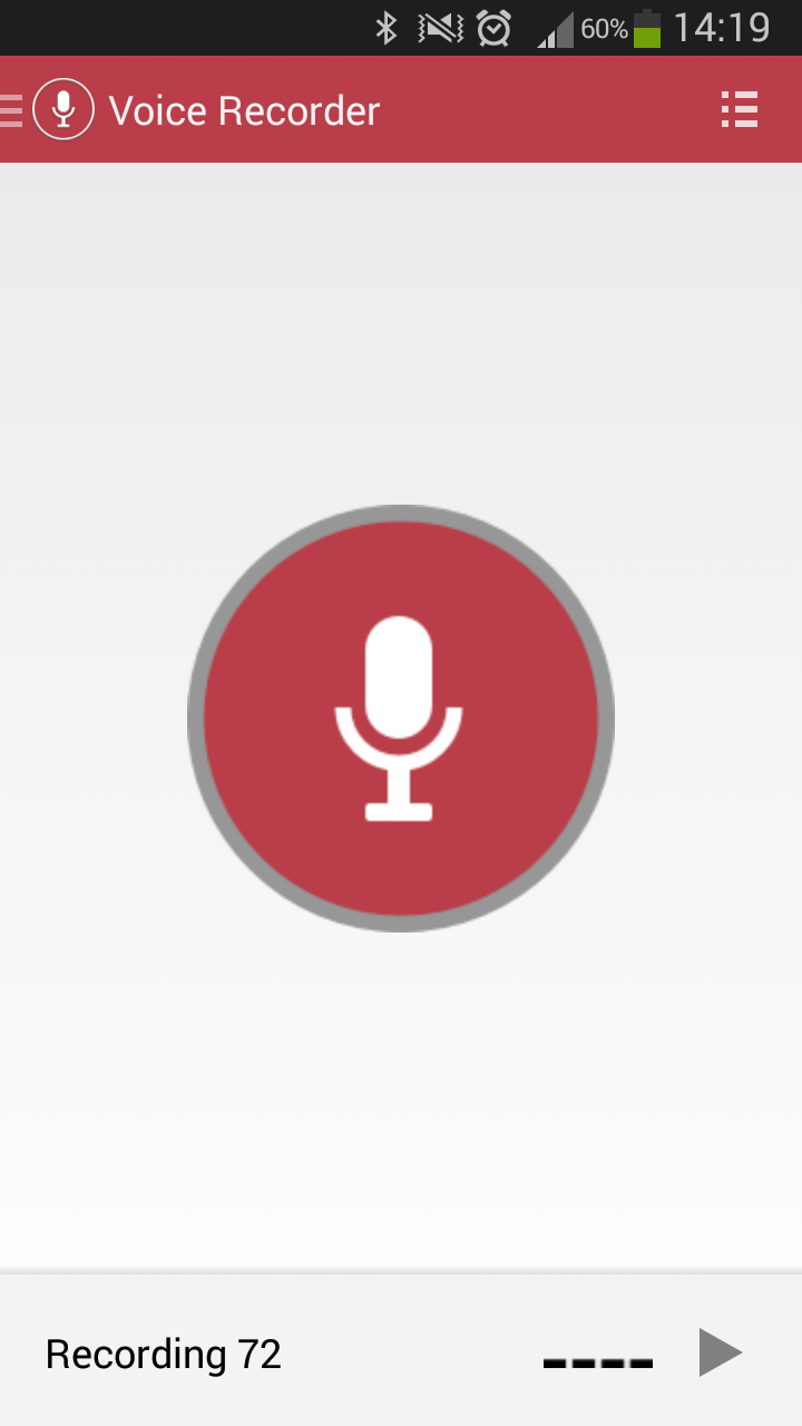اسکرین شات 1 برنامه Voice Recorder