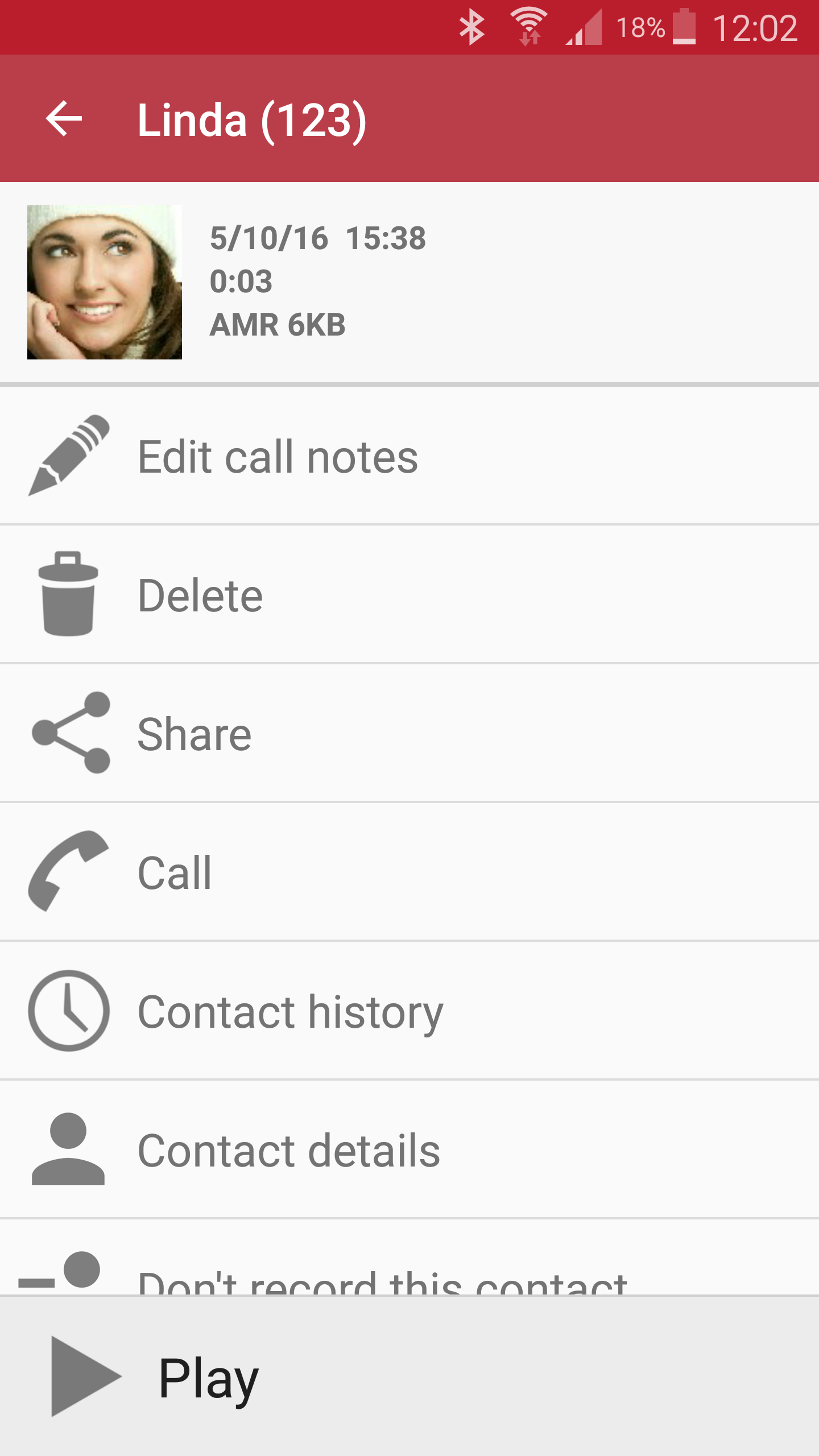 اسکرین شات 3 برنامه Automatic Call Recorder