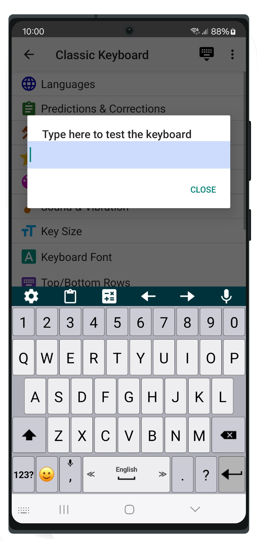 اسکرین شات 1 برنامه Classic Big Keyboard
