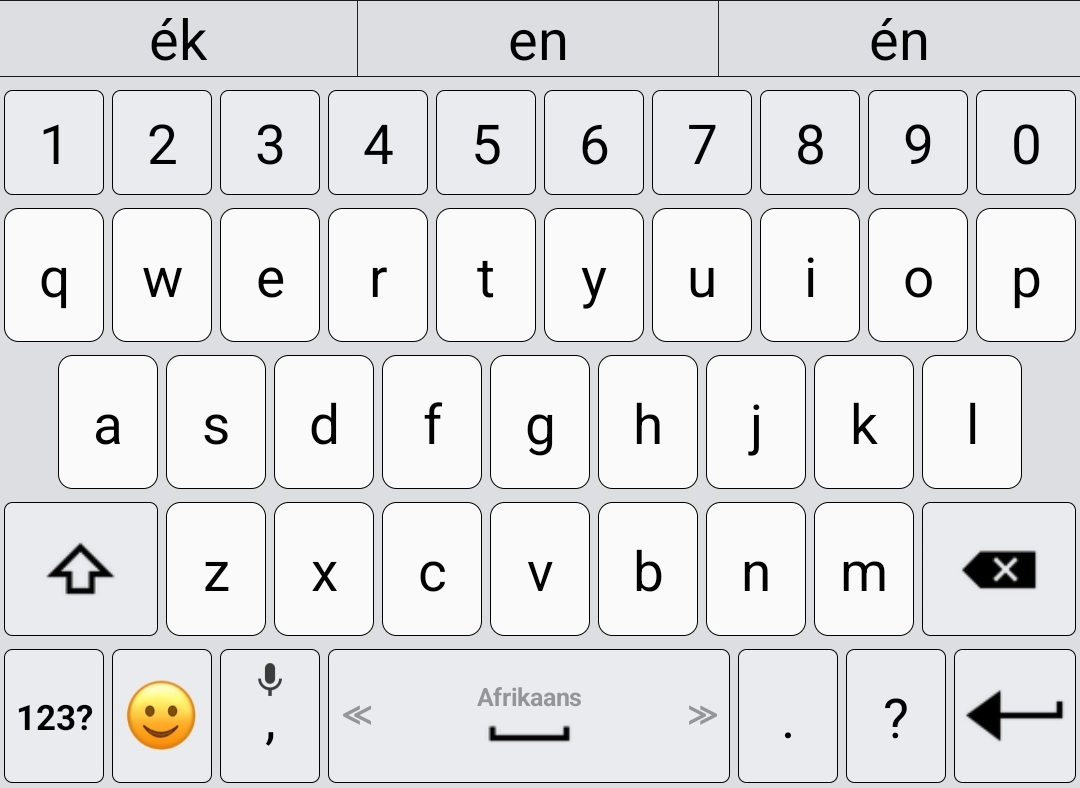 اسکرین شات 2 برنامه Afrikaans / AppsTech Keyboard