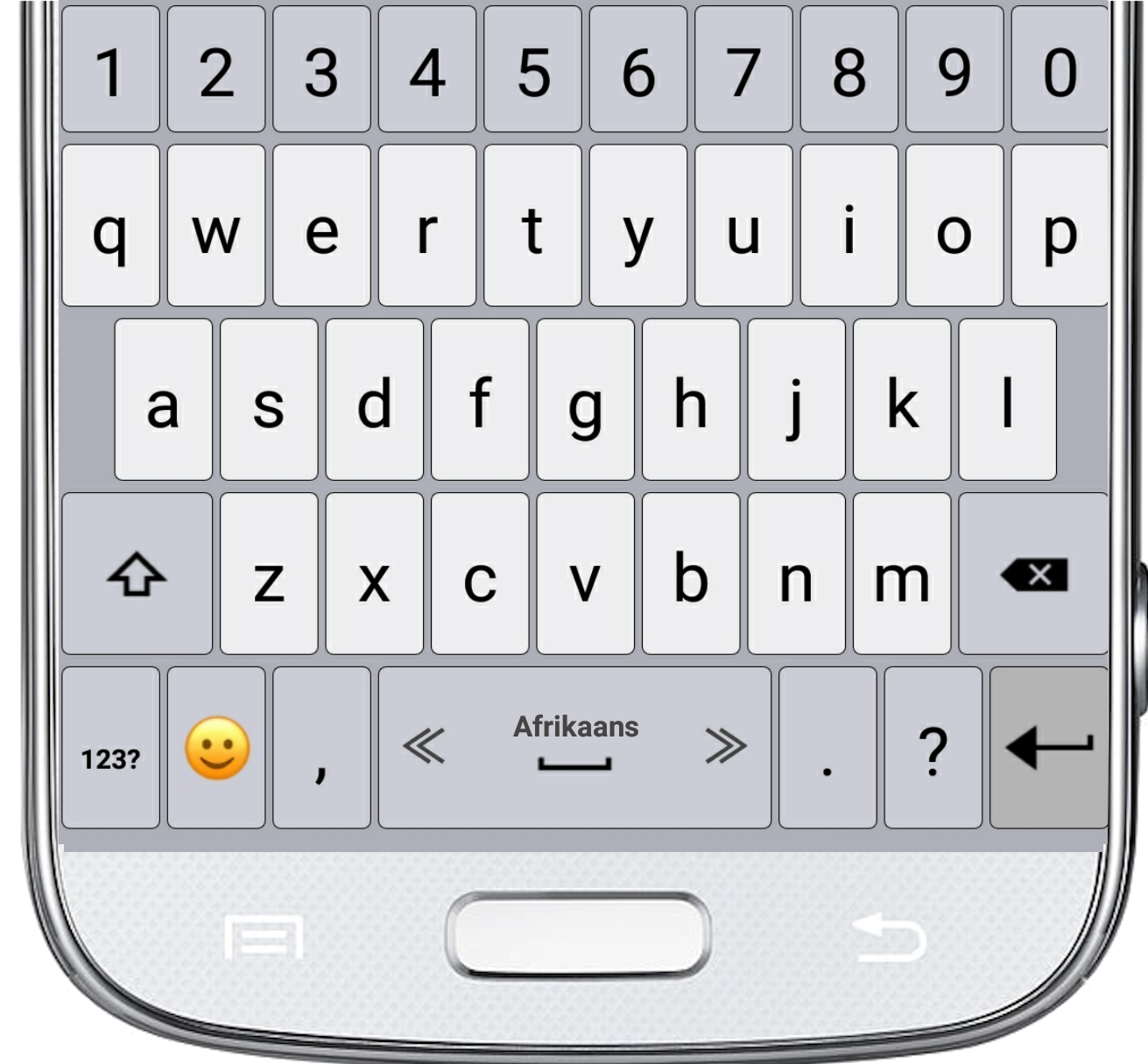 اسکرین شات 1 برنامه Afrikaans / AppsTech Keyboard
