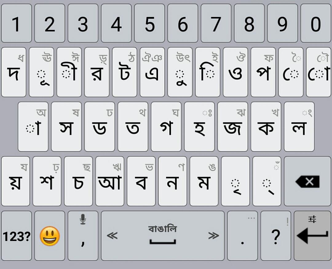اسکرین شات 2 برنامه Bengali / AppsTech Keyboards