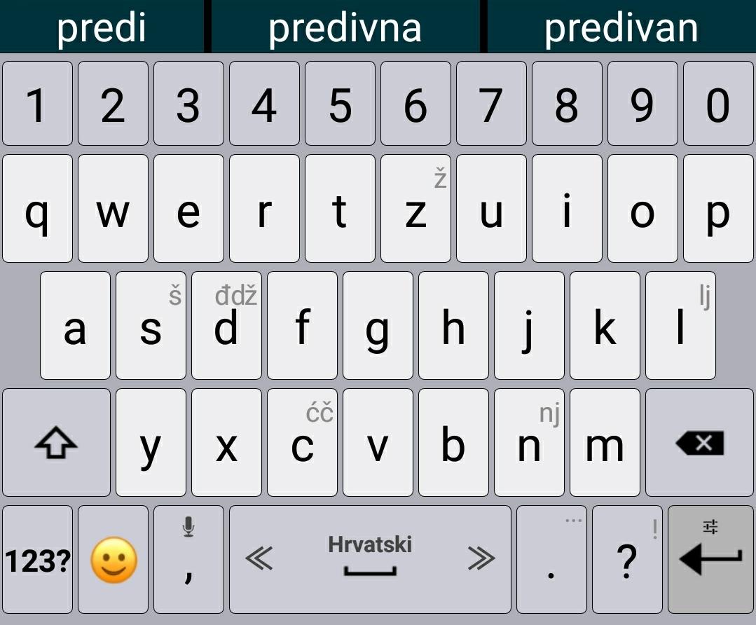 اسکرین شات 2 برنامه Croatian/Hrvatski for AppsTech
