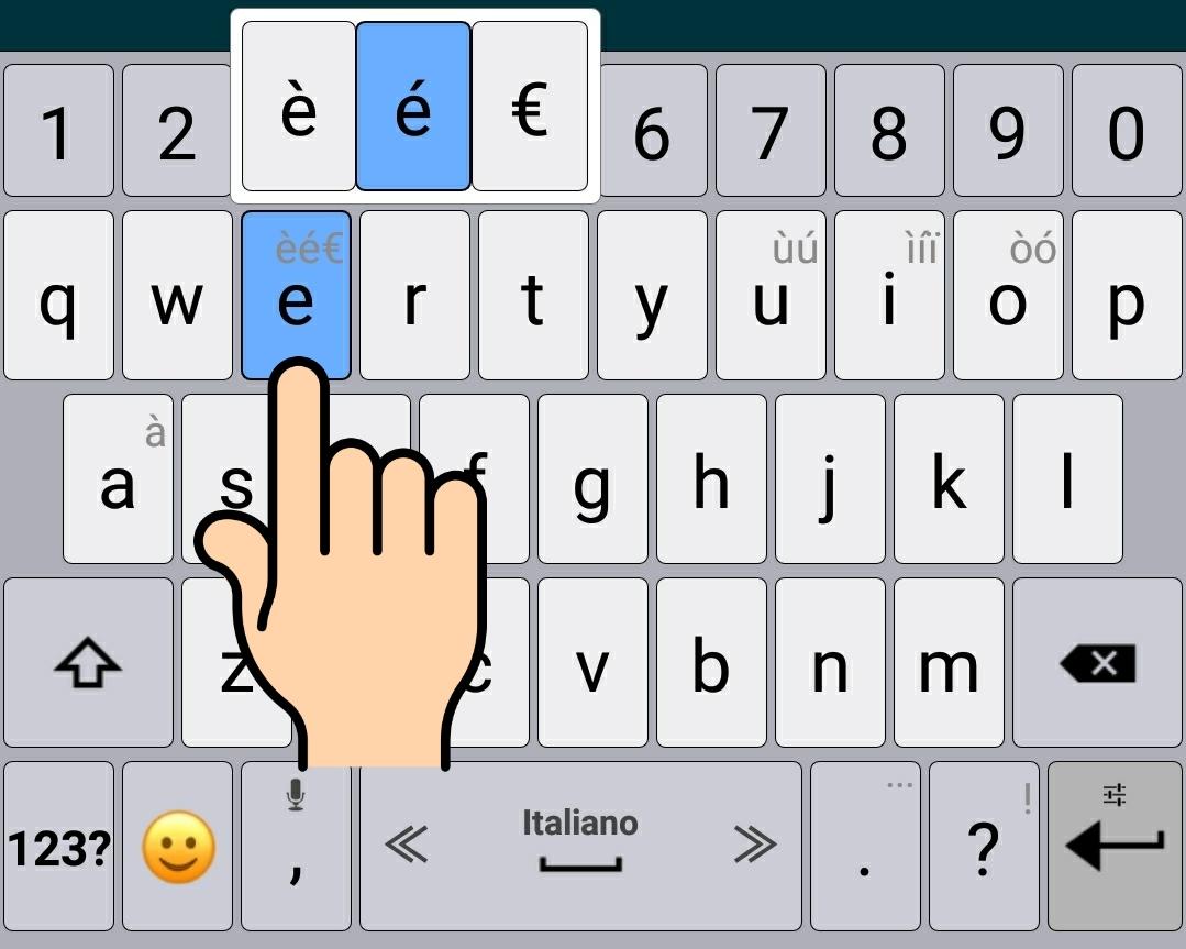 اسکرین شات 1 برنامه Italian / AppsTech Keyboards