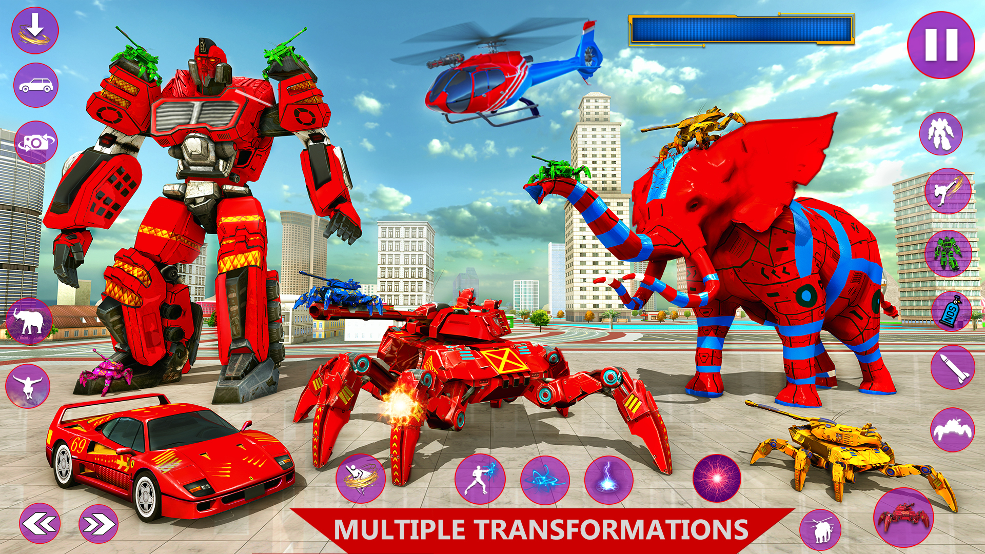 اسکرین شات 8 برنامه Spider Mech Wars - Robot Game