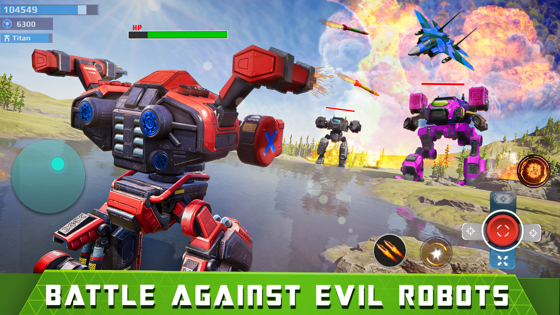 اسکرین شات 1 برنامه Mech Robot Wars - Multi Robot