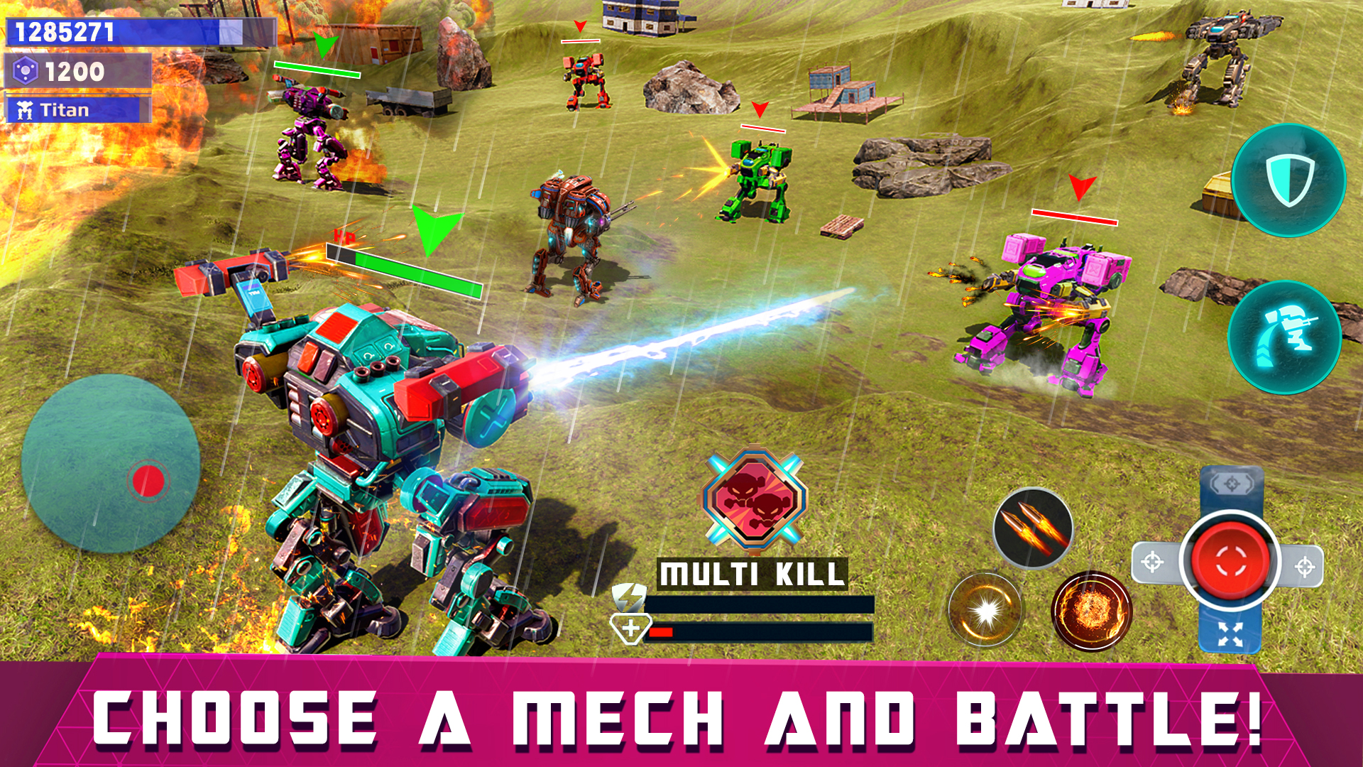 اسکرین شات 2 برنامه Mech Robot Wars - Multi Robot