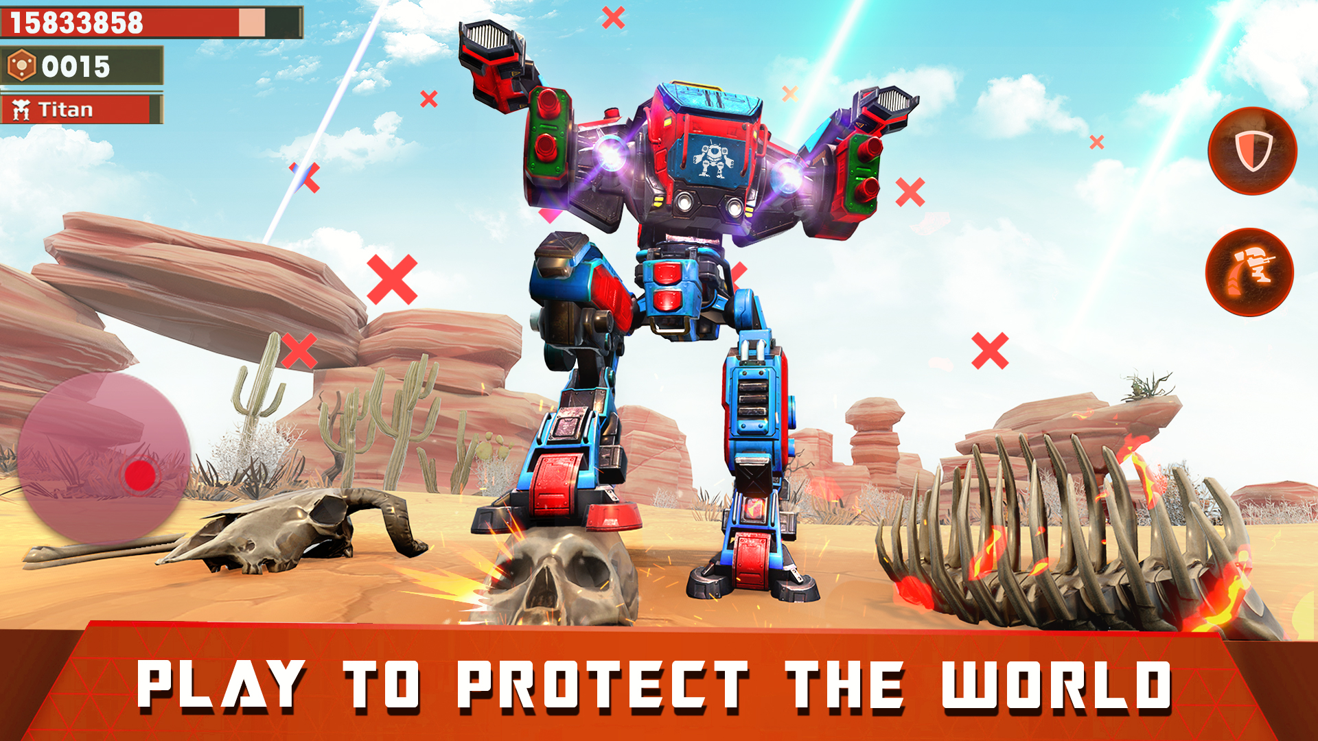 اسکرین شات 3 برنامه Mech Robot Wars - Multi Robot