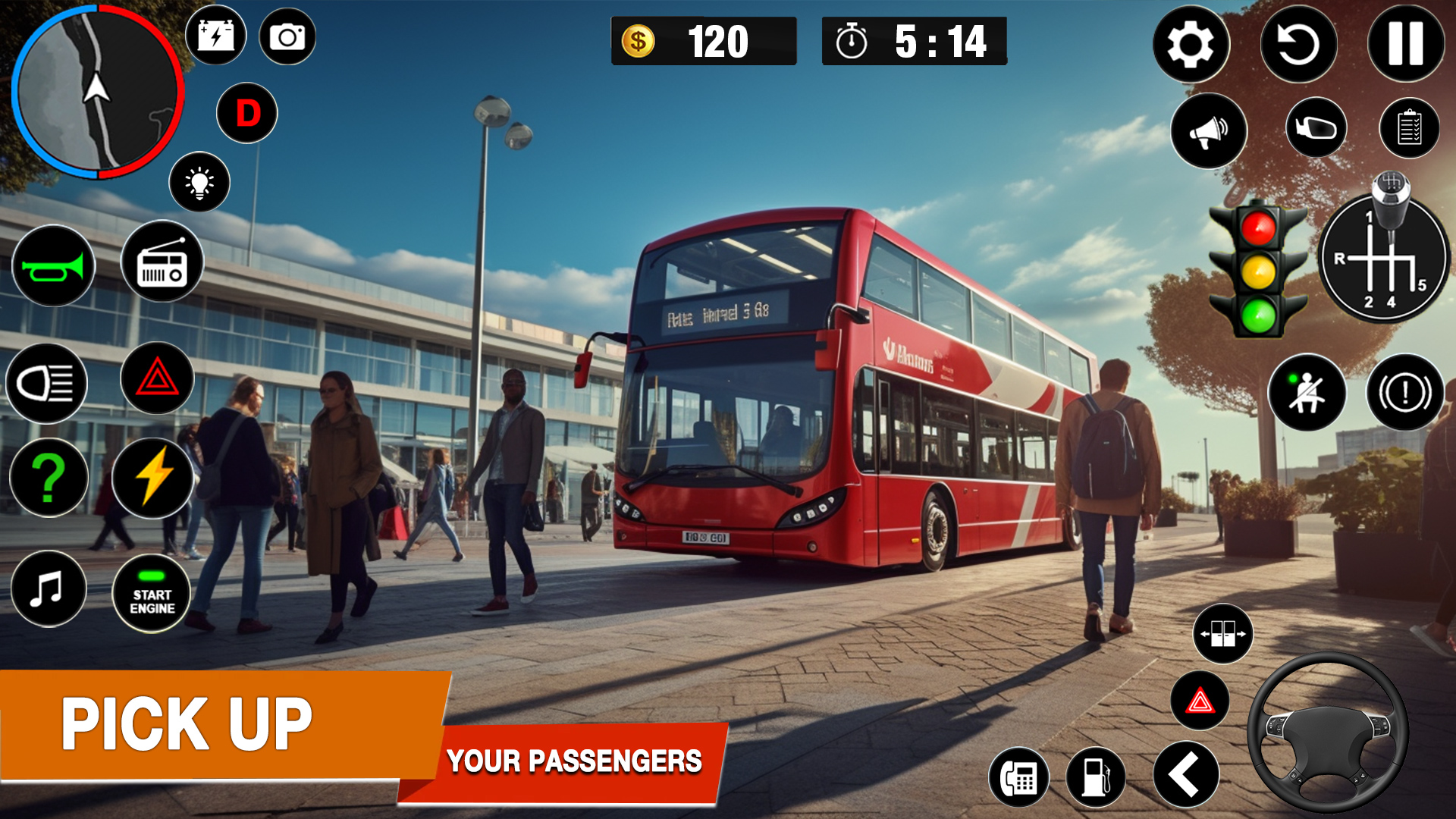اسکرین شات 2 برنامه City Coach Bus Pro Driver Game