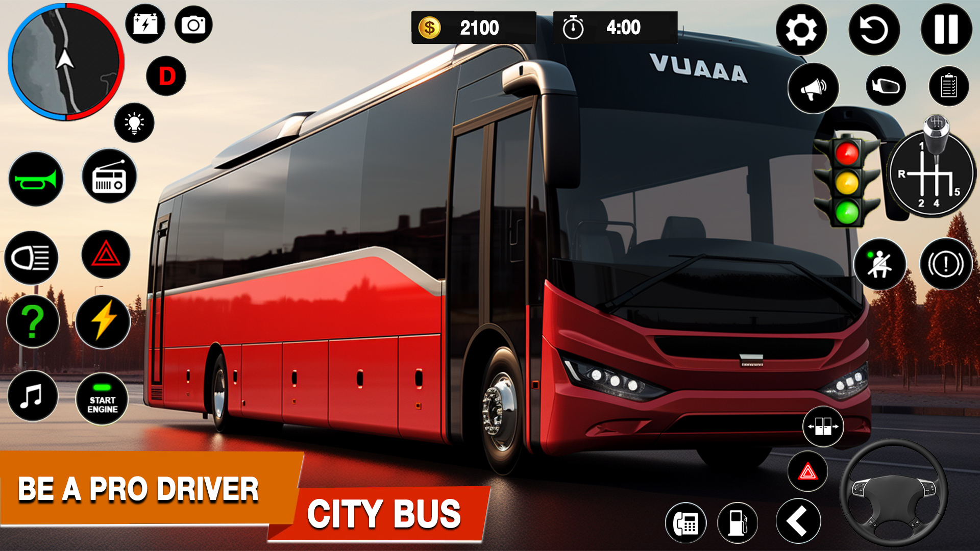 اسکرین شات 5 برنامه City Coach Bus Pro Driver Game
