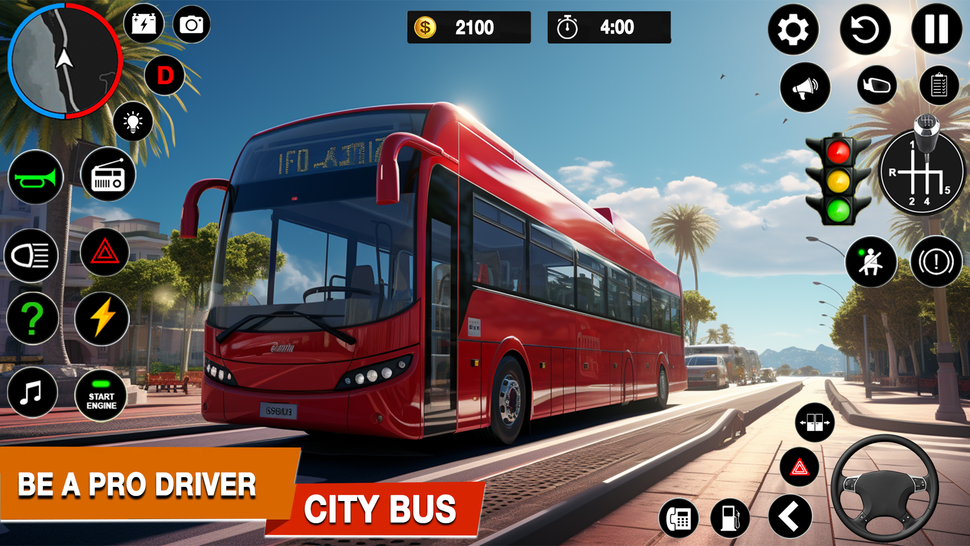 اسکرین شات 3 برنامه City Coach Bus Pro Driver Game