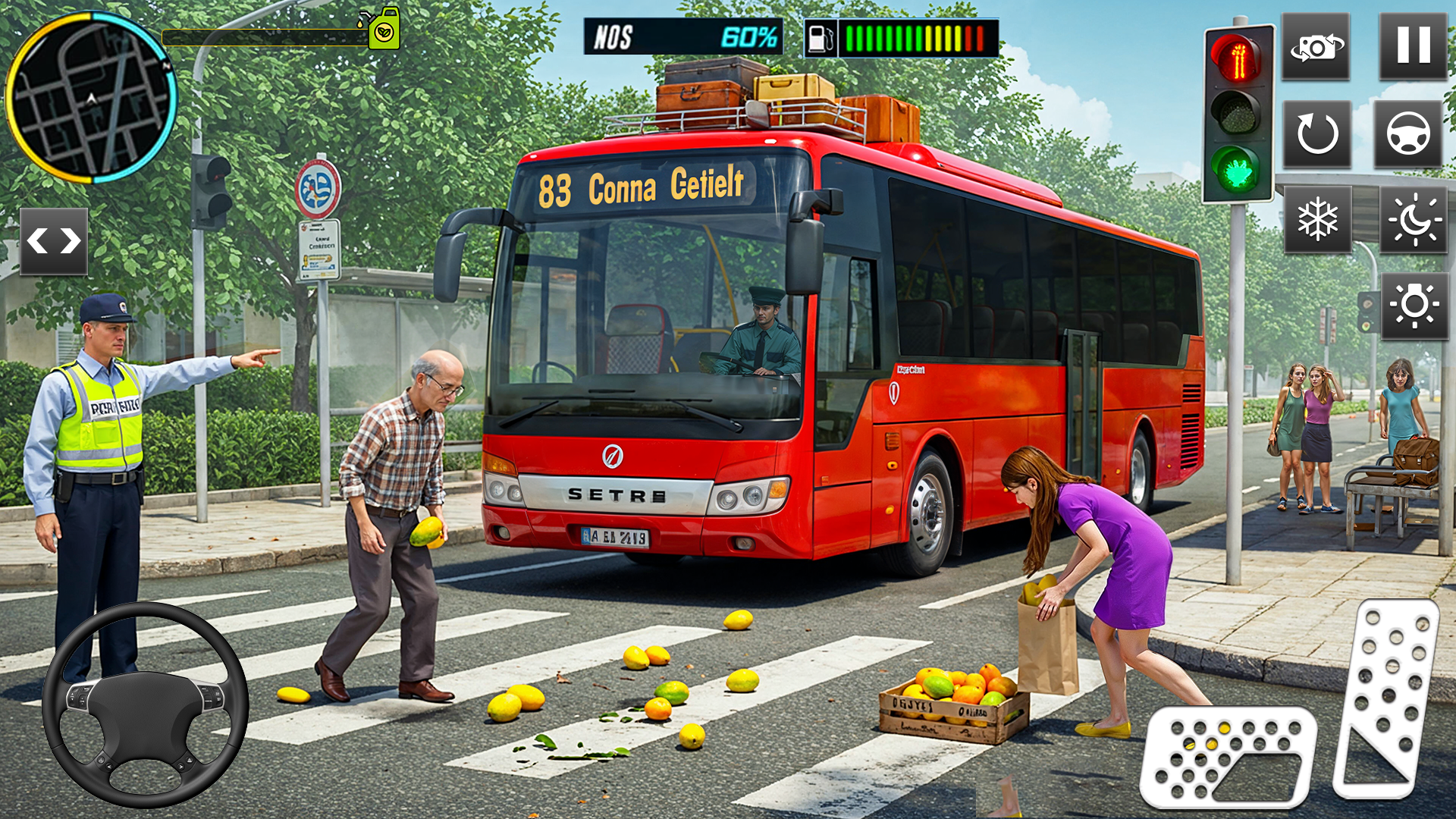 اسکرین شات 3 برنامه City Coach Bus Simulator 3D