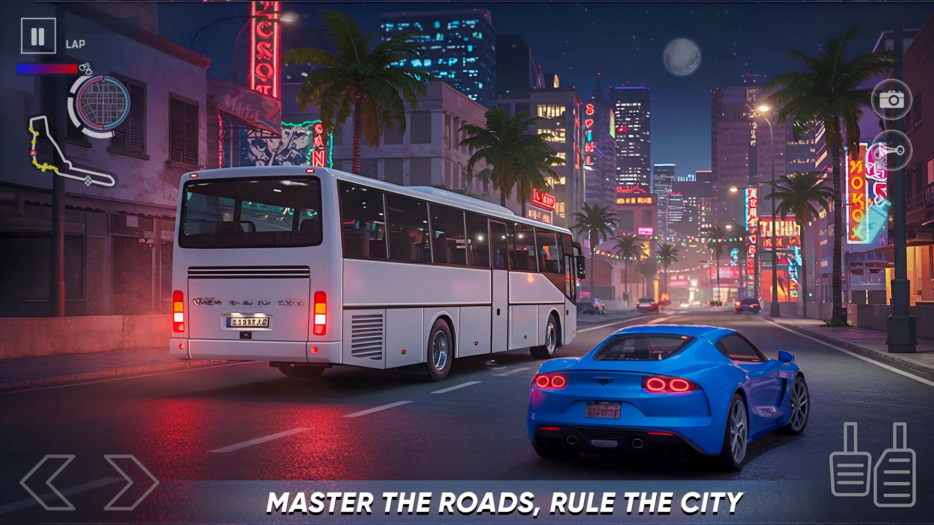 اسکرین شات برنامه City Coach Bus Simulator 3D 2