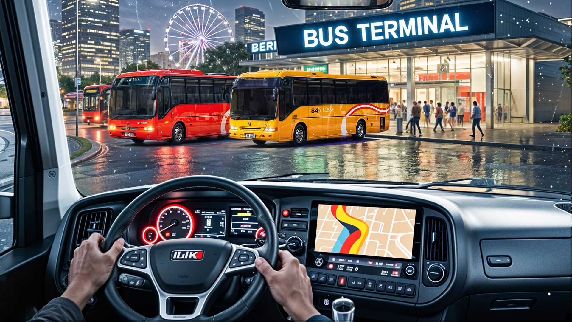 اسکرین شات 5 برنامه City Coach Bus Simulator 3D