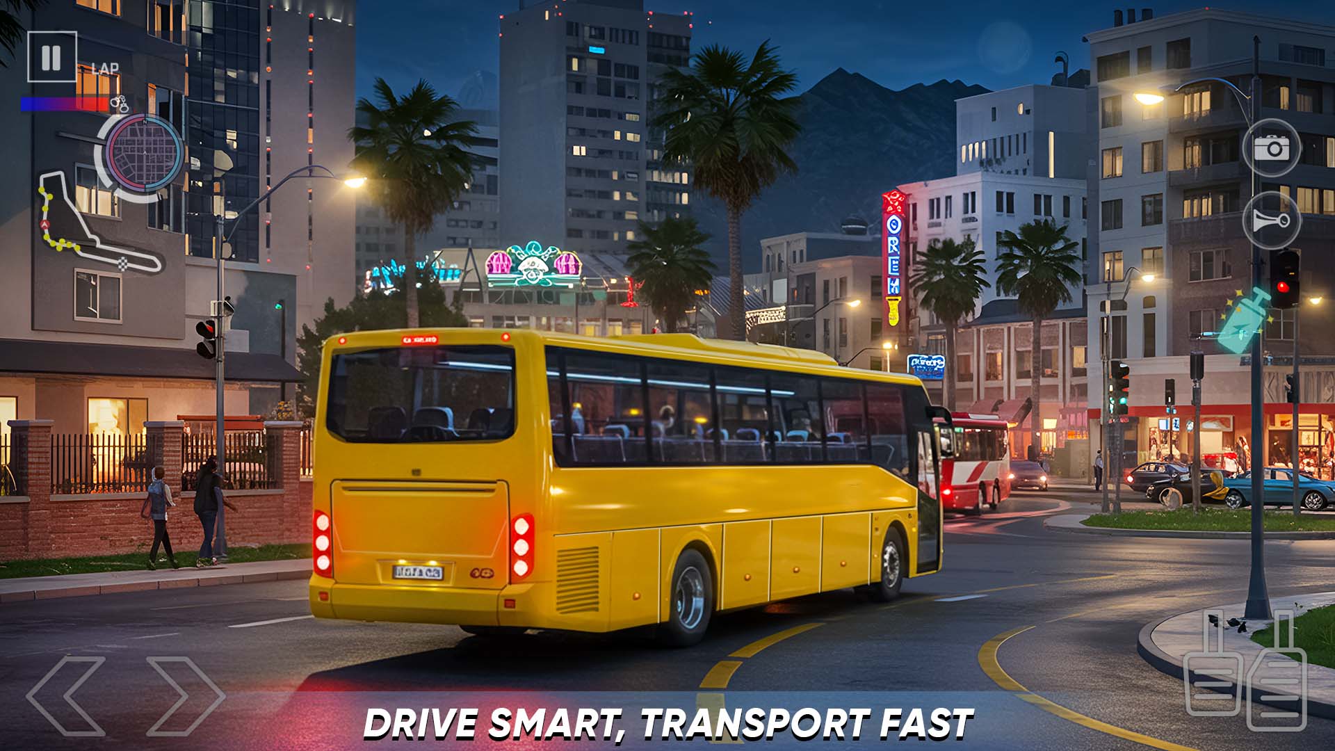 اسکرین شات برنامه City Coach Bus Simulator 3D 3