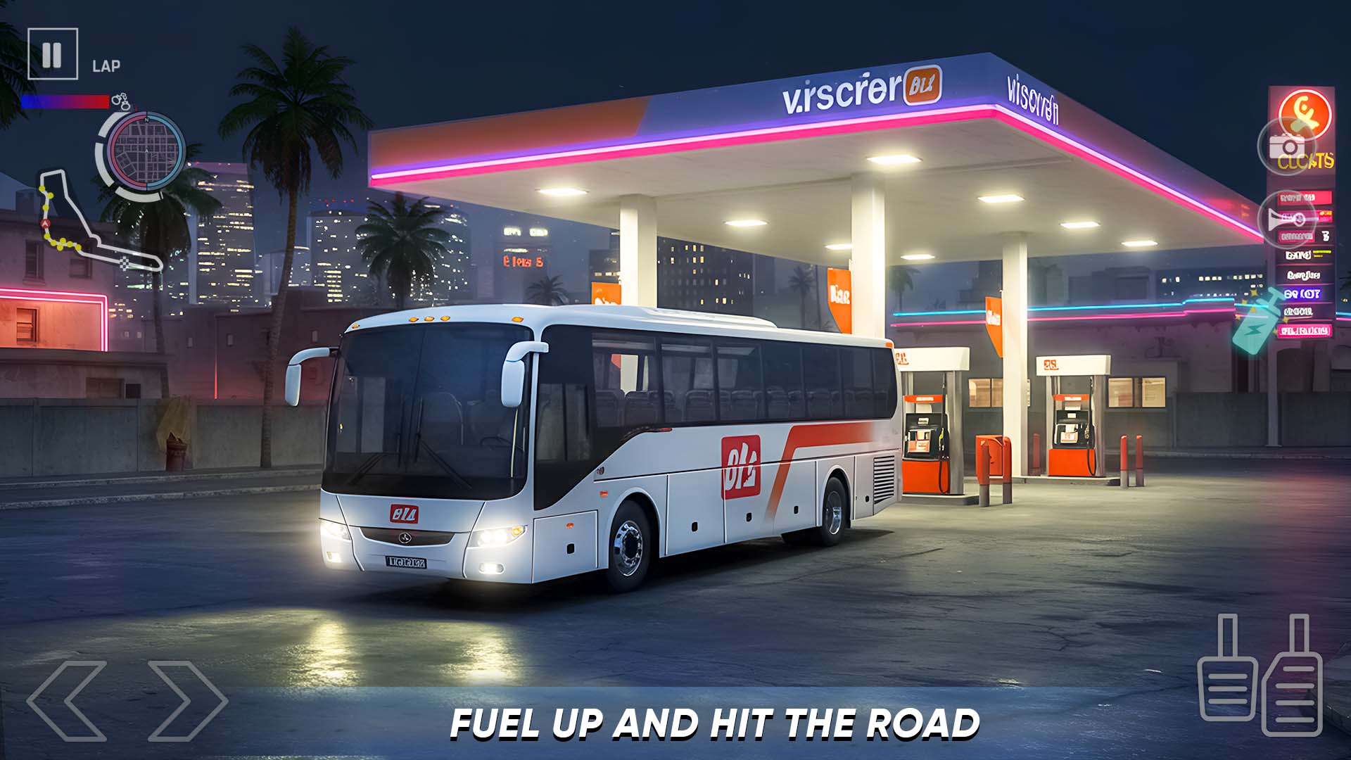 اسکرین شات برنامه City Coach Bus Simulator 3D 4