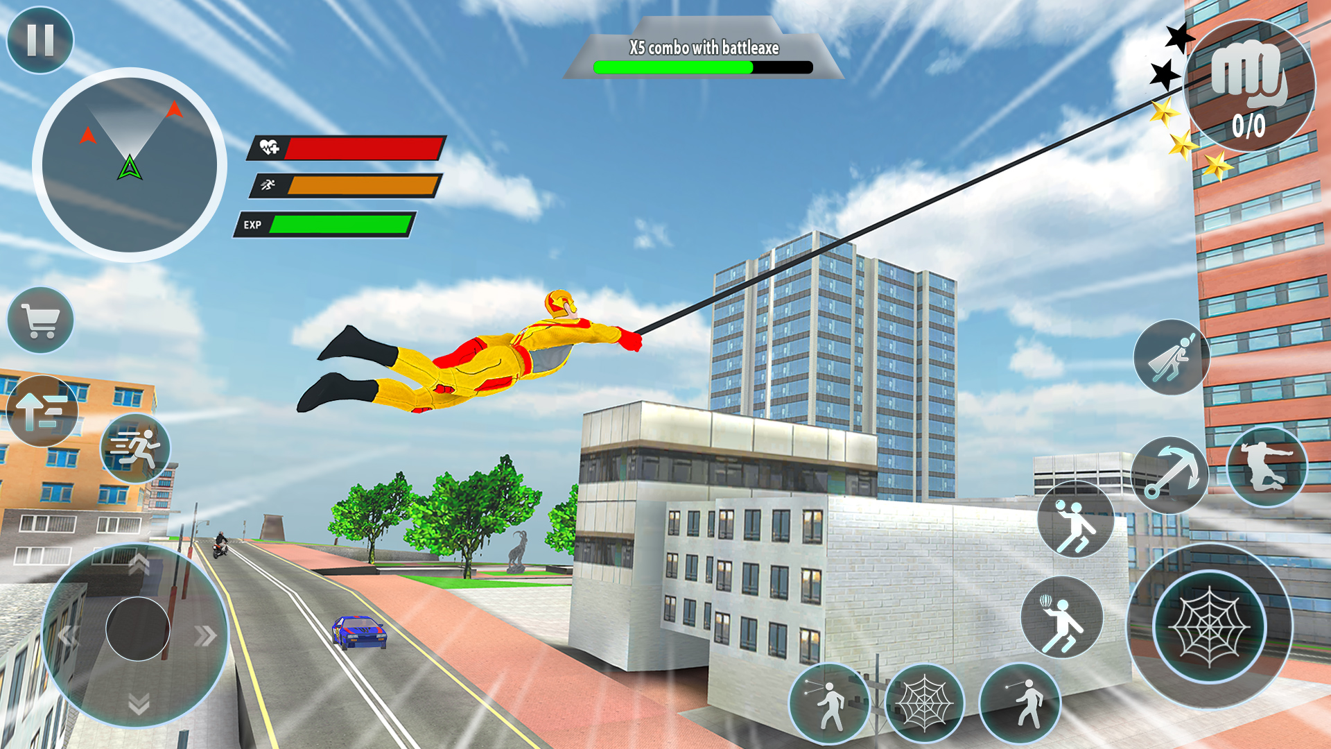اسکرین شات 3 برنامه Police Robot Rope Hero Game 3d