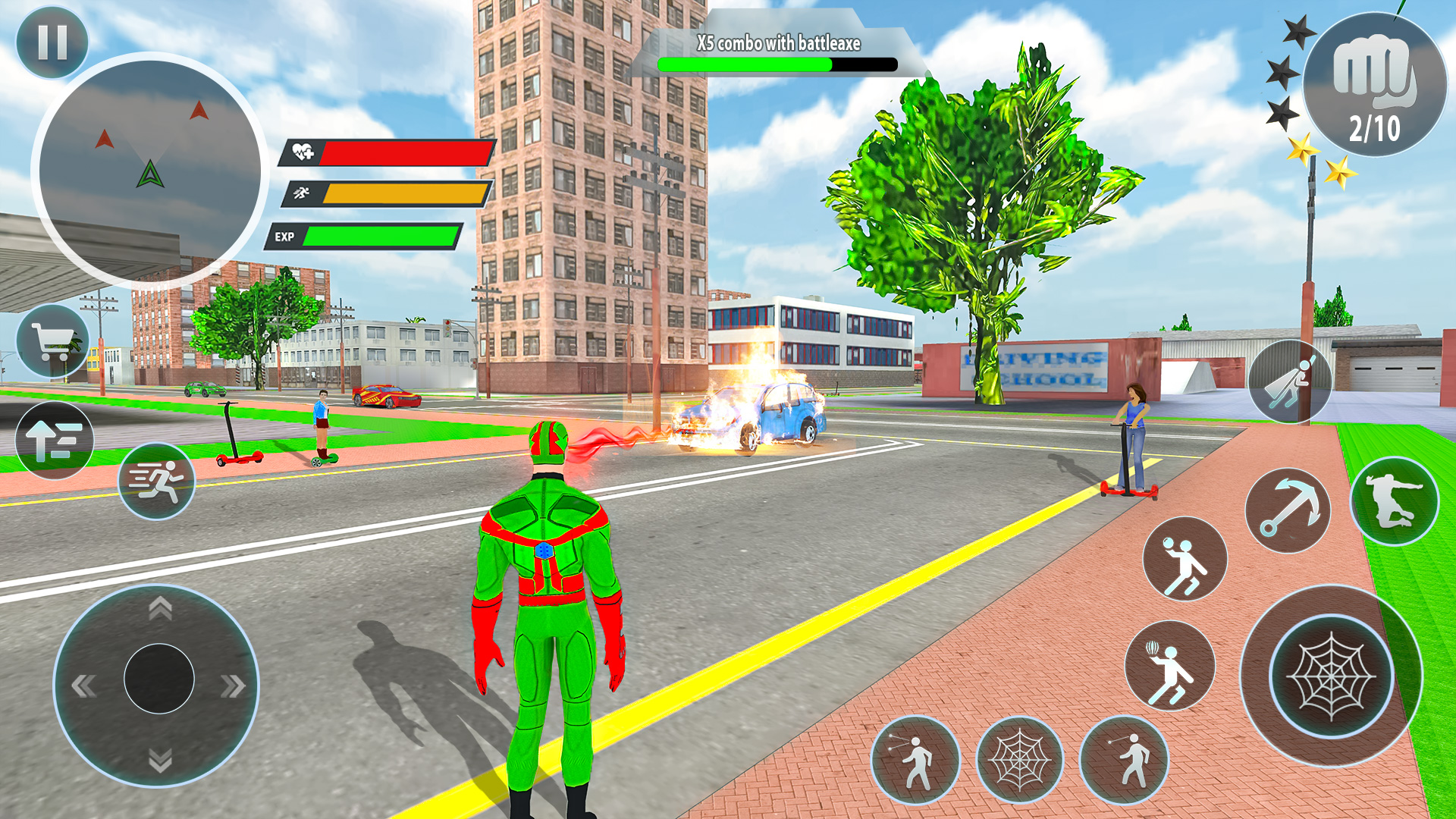 اسکرین شات 2 برنامه Police Robot Rope Hero Game 3d